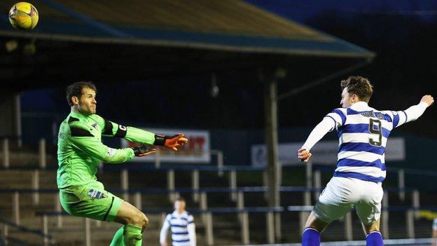 Robbie Muirhead scores for Morton