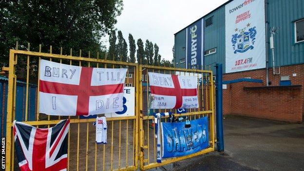 Gigg Lane, home of Bury FC