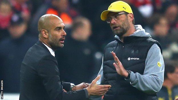 Pep Guardiola and Jurgen Klopp