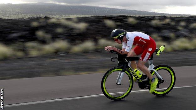 Alastair Brownlee in action at Ironman in Hawaii