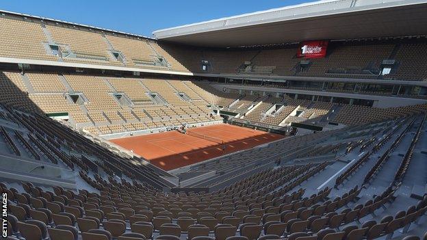 Court Philippe Chatrier at Roland Garros