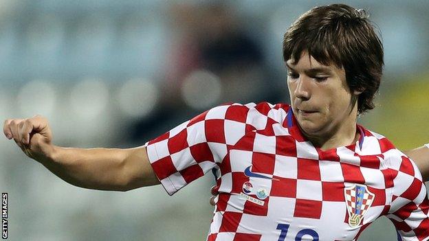 Croatia midfielder Ante Coric