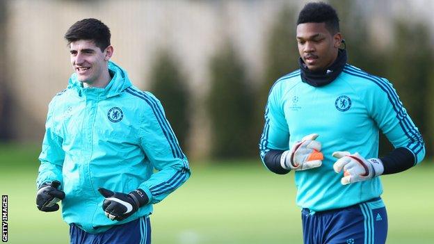 Jamal Blackman and Thibaut Courtois