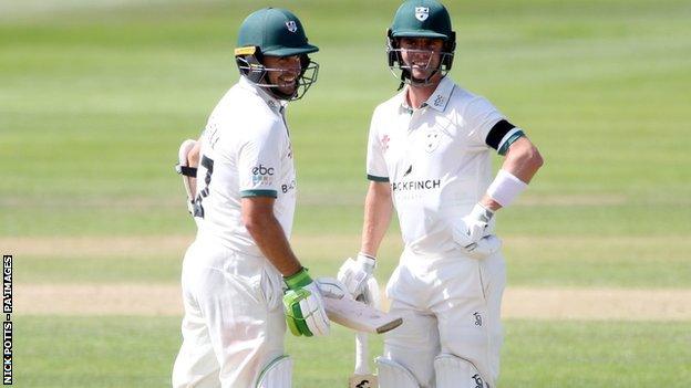 Worcestershire openers Daryl Mitchell (left) and Jake Libby both passed 50 for the third time in four Bob Willis Trophy matches