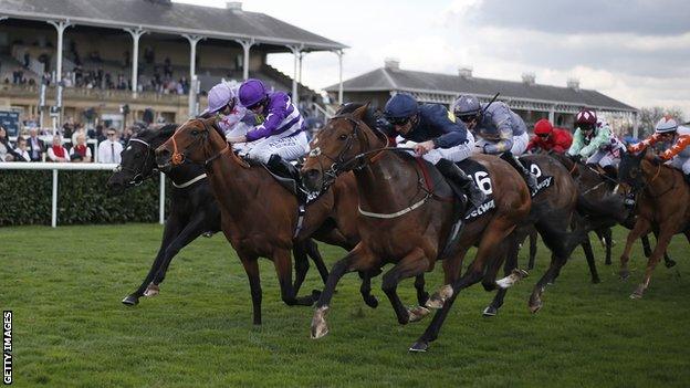 Lincoln Handicap: Bravery claims narrow win at Doncaster - BBC Sport