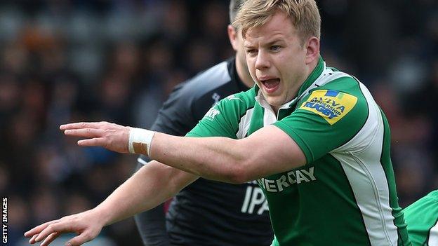 London Irish scrum-half Scott Steele