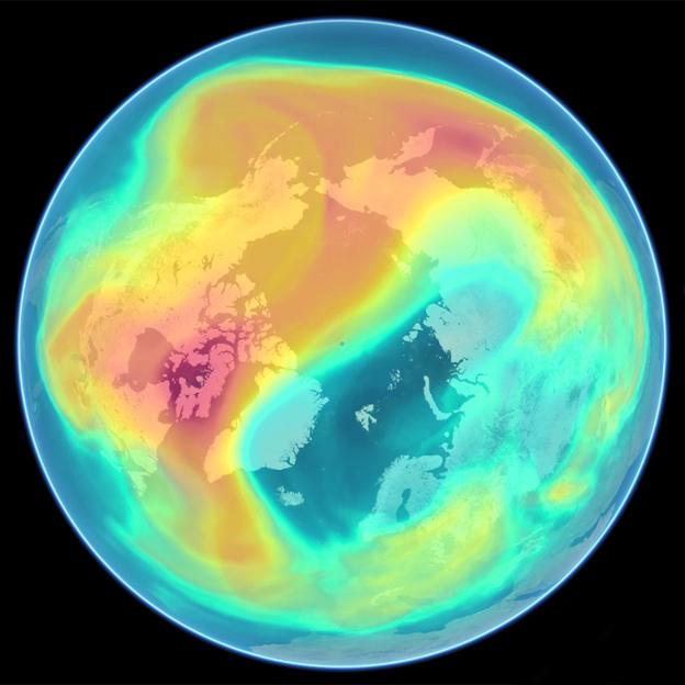 Northern polar region