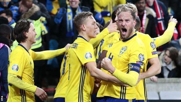 Sweden celebrate