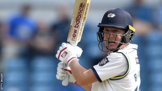 Gary Ballance made a third century in three visits, having hit 108 and an unbeaten 203 against Hampshire last season