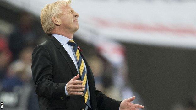 Scotland boss Gordon Strachan has endured a frustrating start to the qualifying campaign