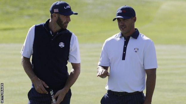 Dustin Johnson and Brooks Koepka