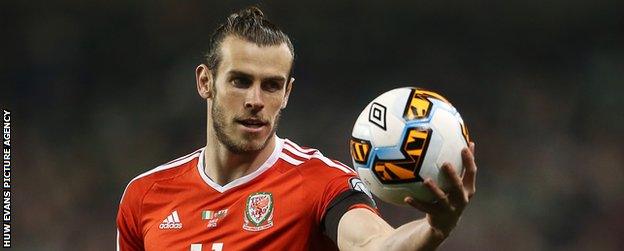 Forward Gareth Bale is Wales' record goal scorer