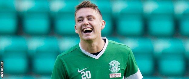 Scott Allan moved to Easter Road on a free transfer last summer