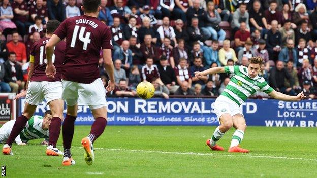 James Forrest scores