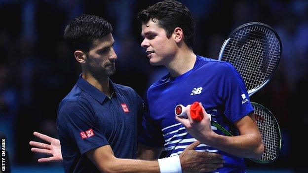 Djokovic and Raonic