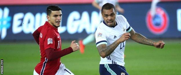 Josh Magennis returned to the starting line-up in Oslo