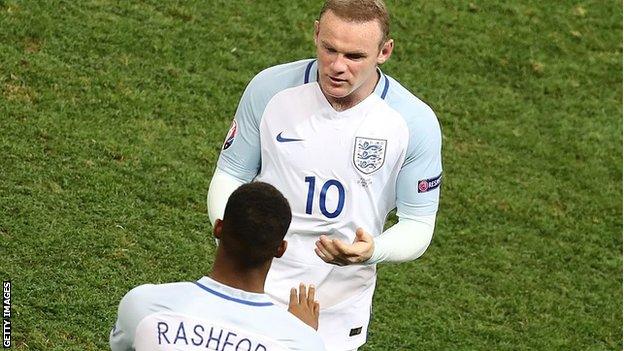 Wayne Rooney Marcus Rashford