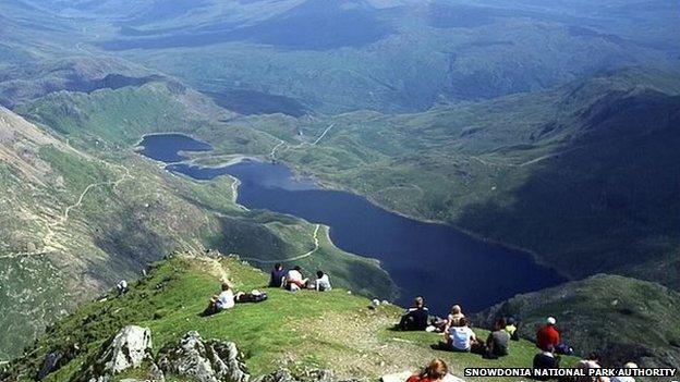 Top of snowdon