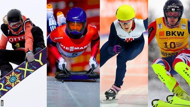 Katie Ormerod, Lizzy Yarnold, Elise Christie, Dave Ryding