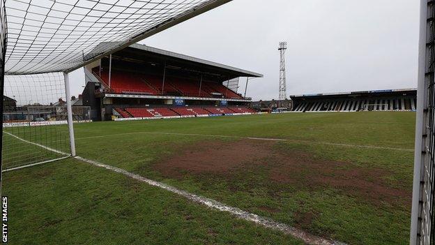 Blundell Park, home of Grimsby Town