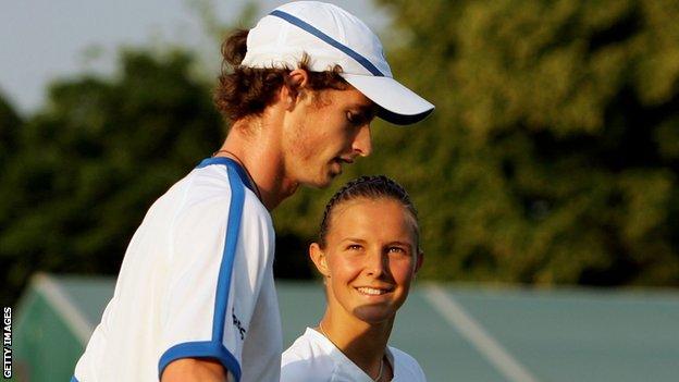 Murray and Flipkens in 2006