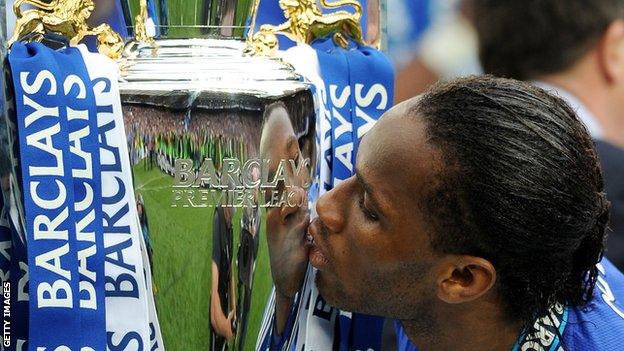 Didier Drogba won the Premier League with Chelsea in 2010