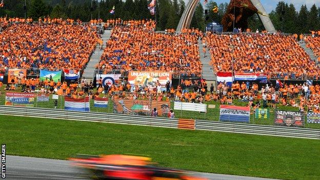 Max Verstappen at the Austrian Grand Prix