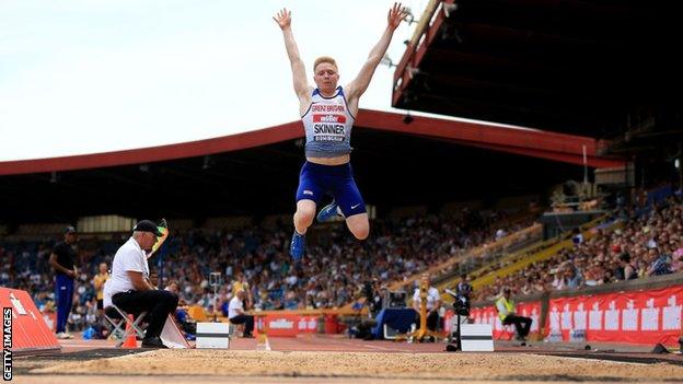 Zak Skinner in action at the 2018 British Championships