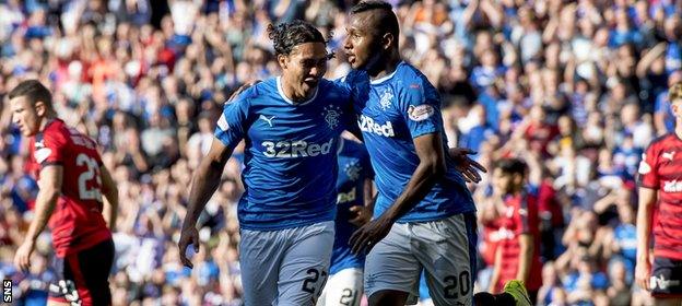 Carlos Pena and Alfredo Morelos