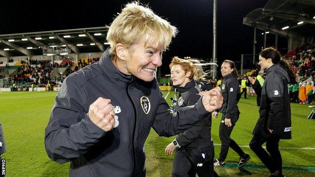 The Republic of Ireland beat Ukraine in Vera Pauw's first game as manager in October 2019