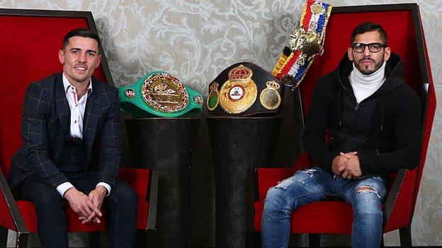 Linares (right) has fought in England twice and won on both occasions