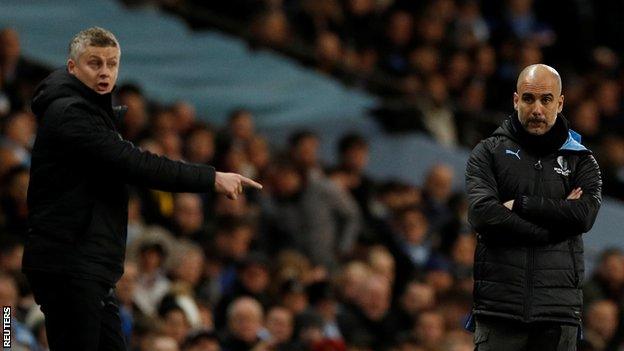 Ole Gunnar Solskjaer and Pep Guardiola