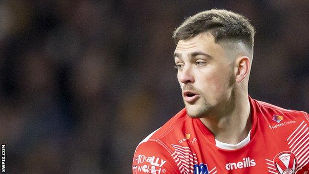 Lewis Dodd playing for St Helens