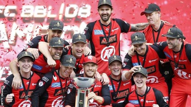 Melbourne Renegades celebrate their first Big Bash title