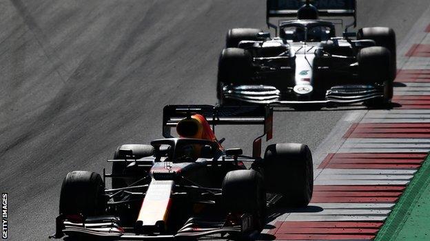 Valtteri Bottas and Max Verstappen