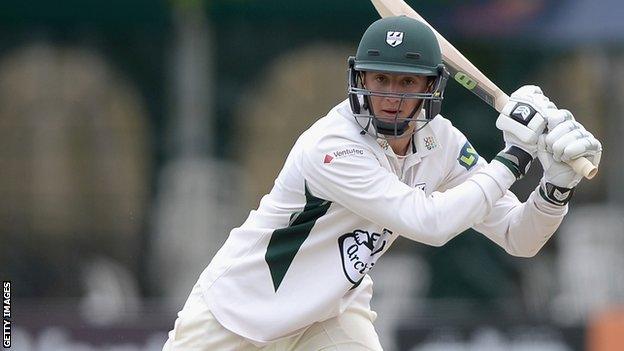 Worcestershire batsman Tom Kohler-Cadmore