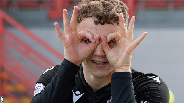 Jack Hamilton scored the only goal of the game as Arbroath beat Hamilton Academical