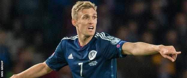 Scotland midfielder Darren Fletcher has 70 caps