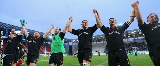 German players celebrate the win over Belgium