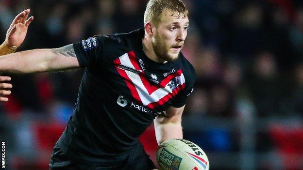 London Broncos half-back Jordan Abdull