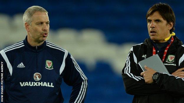 Kit Symons (left) and Chris Coleman (right)