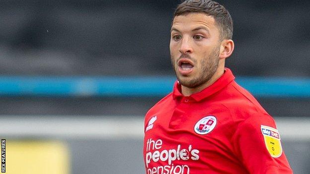 Luke Gambin in action for Crawley