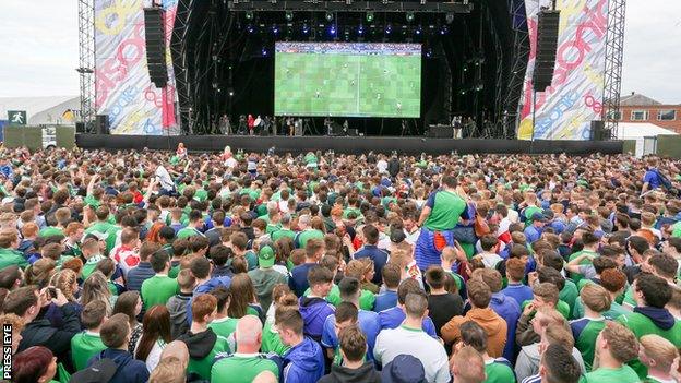 The Northern Ireland squad will be on the Belsonic stage as they are welcomed home on Monday