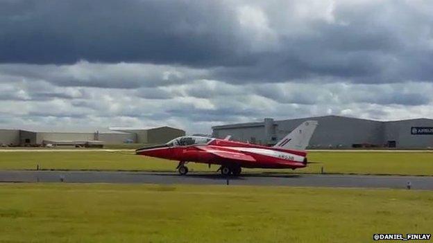 Gnat plane ahead of display