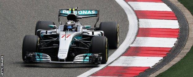 Mercedes driver Valtteri Bottas