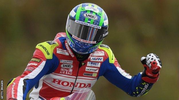 Andrew Irwin has taken all four of his BSB victories with Honda