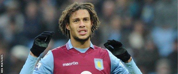 Aston Villa striker Rudy Gestede