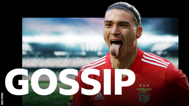 Darwin Nunez with the BBC Sport gossip logo