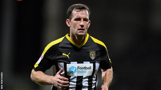 Michael Doyle playing for Notts County