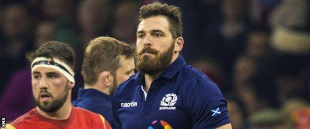 Sean Lamont in action for Scotland against Wales in February 2016